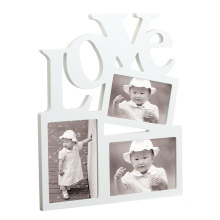 Wood Love Photo Frame and Gallery Frame with Multiple Opening